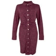 thumbnail image 1 of Women's Plus Size Button Front Long Sleeve Dress 0X, 1 of 3