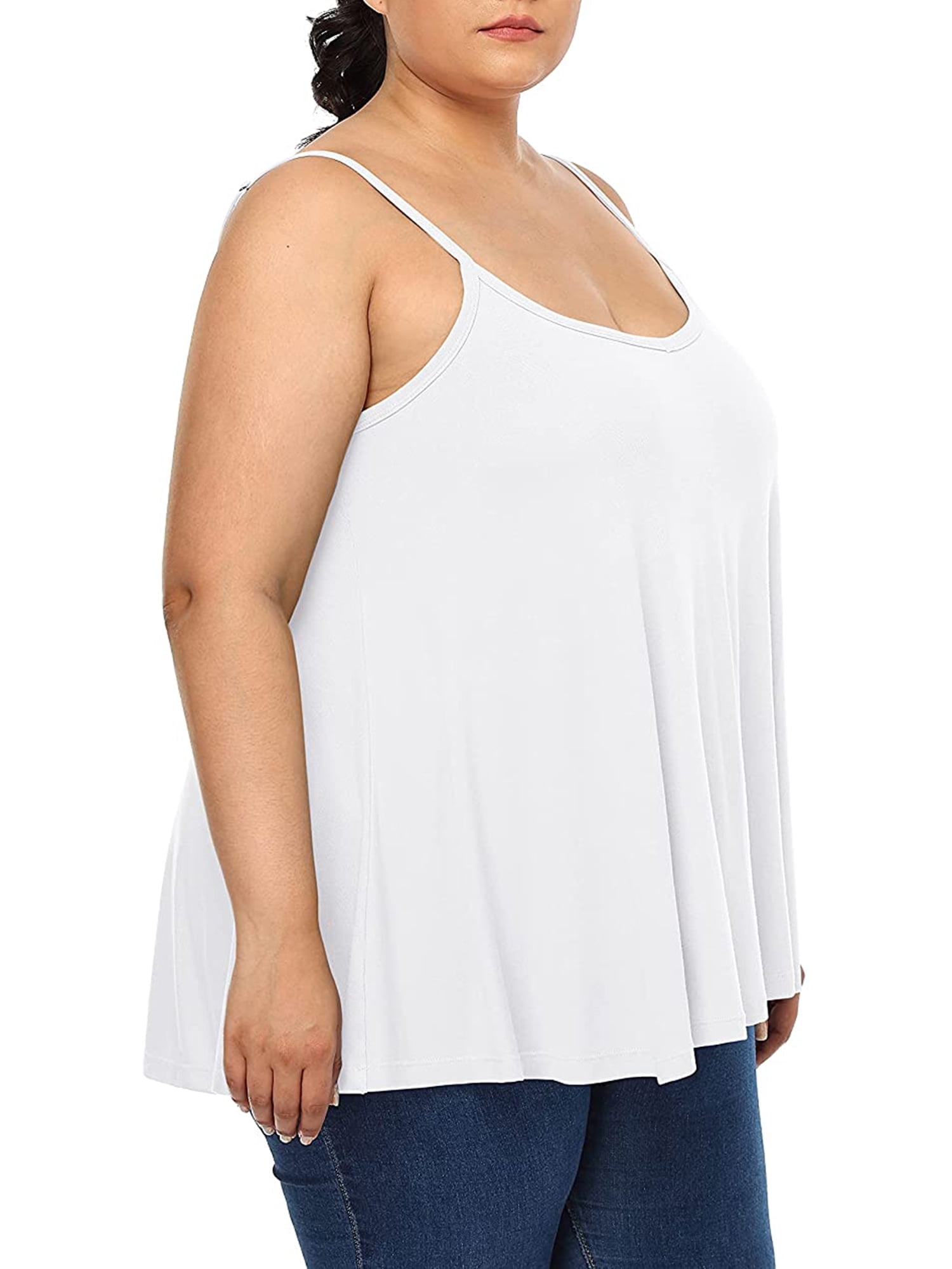 long flowy tank tops plus size