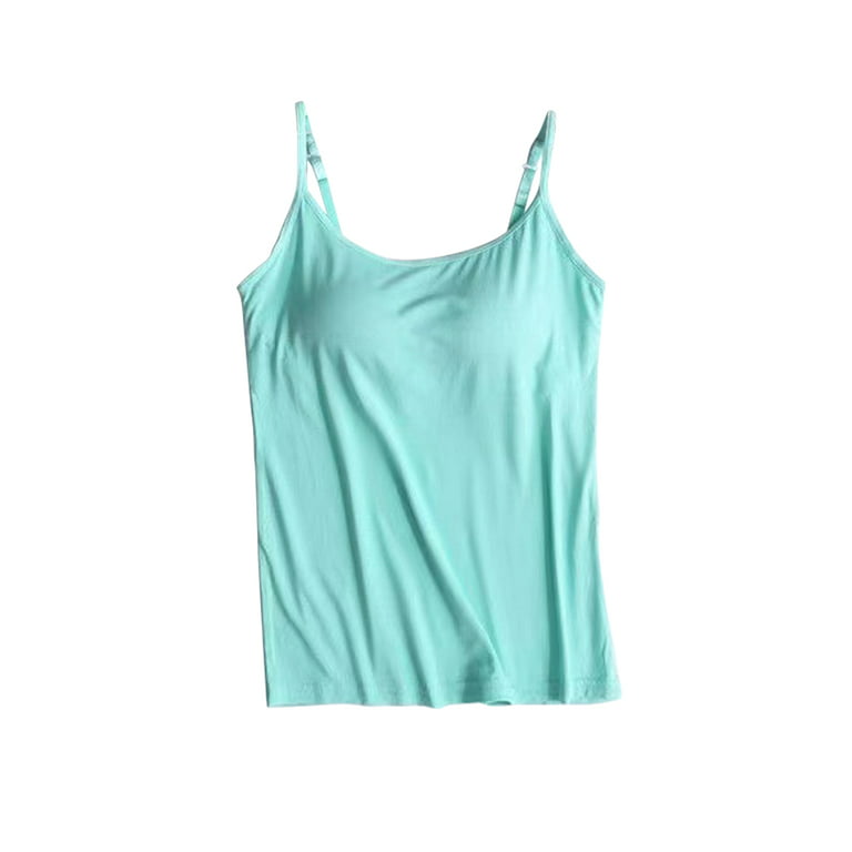 Women's Plus-Size Camisole Plus Size Tank Top with Built in Bra
