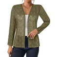thumbnail image 1 of Women's Plus Size Cardigans Open Front Long Sleeve Sheer Lace Cover Up, 1 of 2