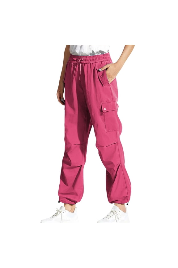 Women's Plus Size Cargo Pants Lightweight Hiking Work Pants with Pockets Casual Outdoor Travel Trousers