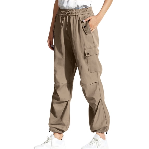 Women's Plus Size Cargo Pants Lightweight Hiking Work Pants with Pockets Casual Outdoor Travel Trousers