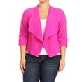 thumbnail image 1 of Women's Plus Size Casual 3/4 Sleeve Office Work Blazer Jacket, 1 of 5