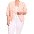 thumbnail image 1 of Women's Plus Size Casual 3/4 Sleeve Office Work Blazer Jacket, 1 of 5