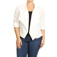 thumbnail image 1 of Women's Plus Size Casual 3/4 Sleeve Office Work Blazer Jacket, 1 of 5