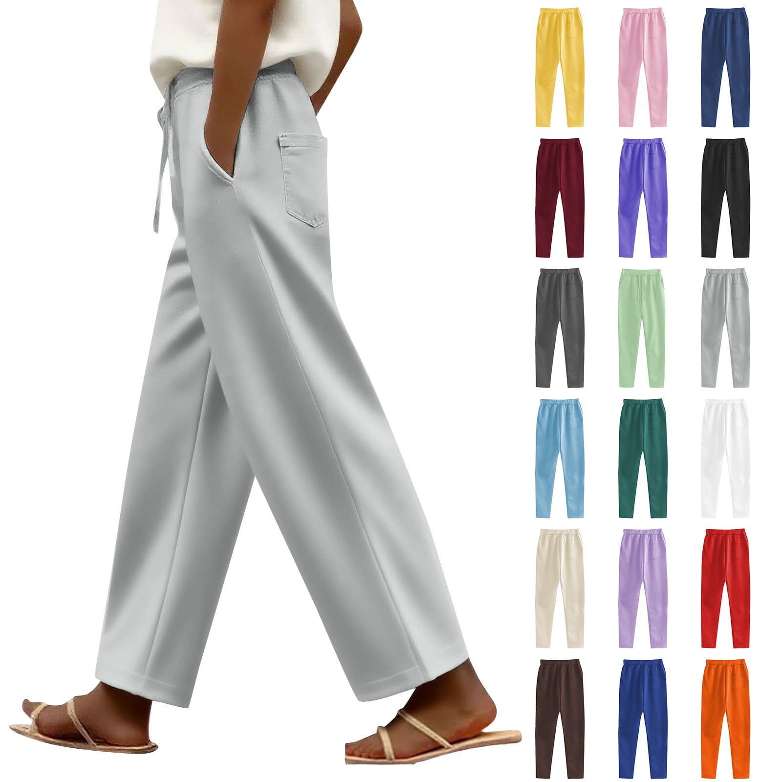 Women's Plus Size Casual Athletic Pants Comfortable Sportswear for Fall and Winter Seasons