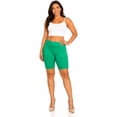 thumbnail image 1 of Women's Plus Size Casual Basic Solid Biker Shorts Pants, 1 of 6