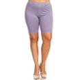 thumbnail image 1 of Women's Plus Size Casual Comfy Workout Yoga Basic Solid Biker Shorts Pants, 1 of 3