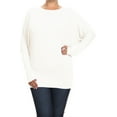 thumbnail image 1 of MOA COLLECTION Women's Plus Size Dolman Sleeve T-Shirt – Casual Solid Color Top, 1 of 4