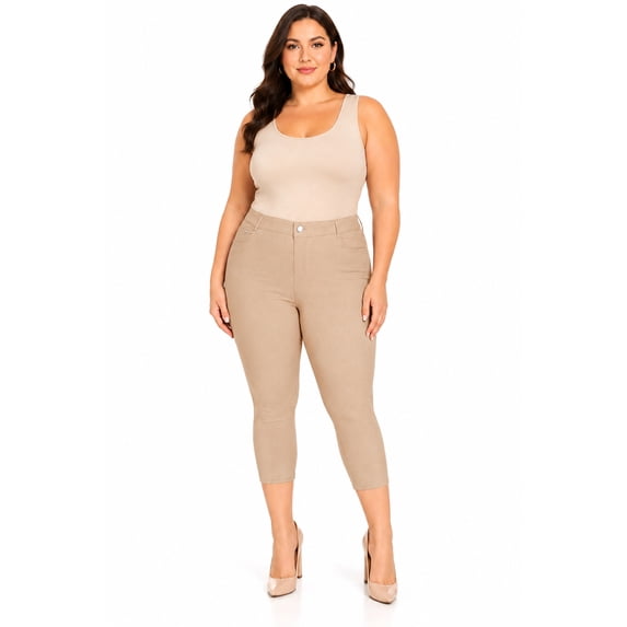 Women's Plus Size Casual Jean Jegging Pants Stretchy Comfort Pocket XL 2XL 3XL