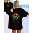 thumbnail image 1 of Women's Plus Size Casual Printed Short Sleeve T-Shirt Summer Crew Neck Tops 100%Cotton Women Clothing, 1 of 9