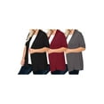 thumbnail image 1 of Women's Plus Size Casual Short Sleeve Solid Draped Open Cardigan (Pack of 3), 1 of 5