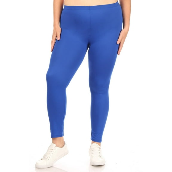 Women's Plus Size Casual Tie Dye and Solid Color Elastic Band Waist Active Leggings Pants S-3XL