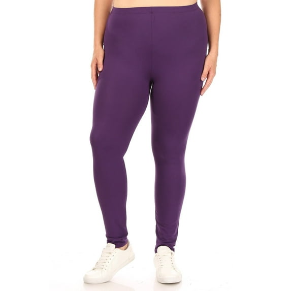 Women's Plus Size Casual Tie Dye and Solid Color Elastic Band Waist Active Leggings Pants S-3XL