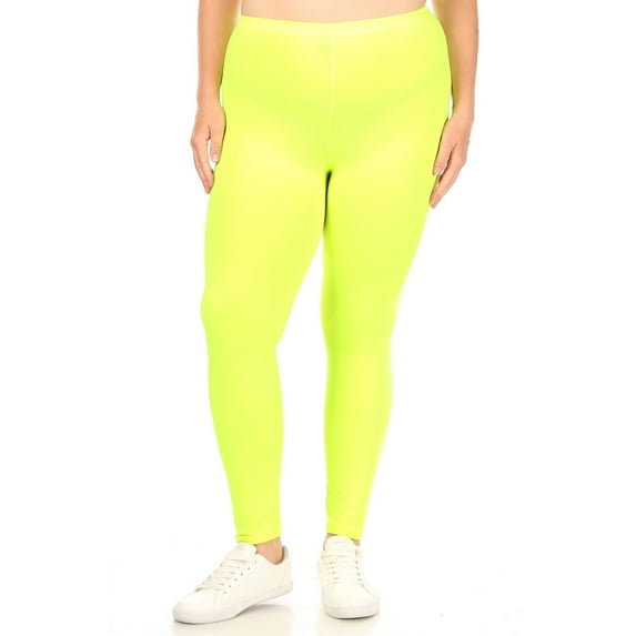 Women's Plus Size Casual Tie Dye and Solid Color Elastic Band Waist Active Leggings Pants S-3XL