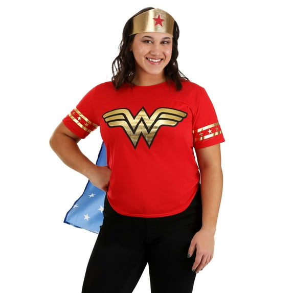 Women's Plus Size Casual Wonder Woman Costume