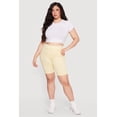 thumbnail image 1 of Women's Plus Size Cell Phone Pocket Biker Shorts, 1 of 4