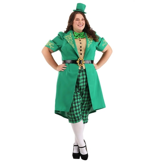 Women's Plus Size Charming Leprechaun Costume