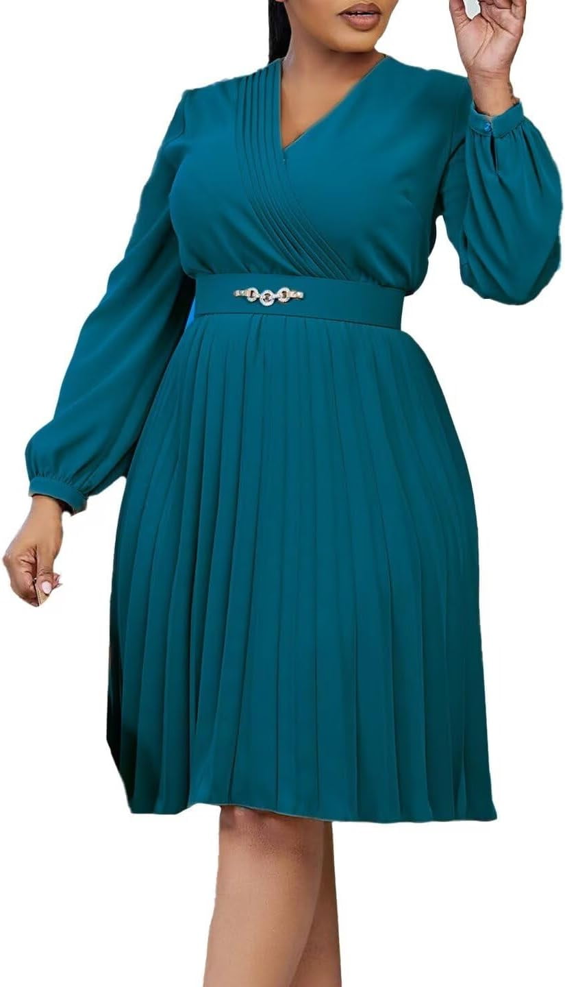 Amazon.com: Aqua Women's Chiffon A Line Pleated Prom Dress