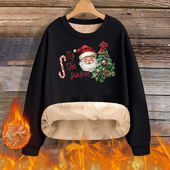 Women's Plus Size Christmas Printed Sweater with Long Sleeve Round Neck and Loose Fit for Comfort