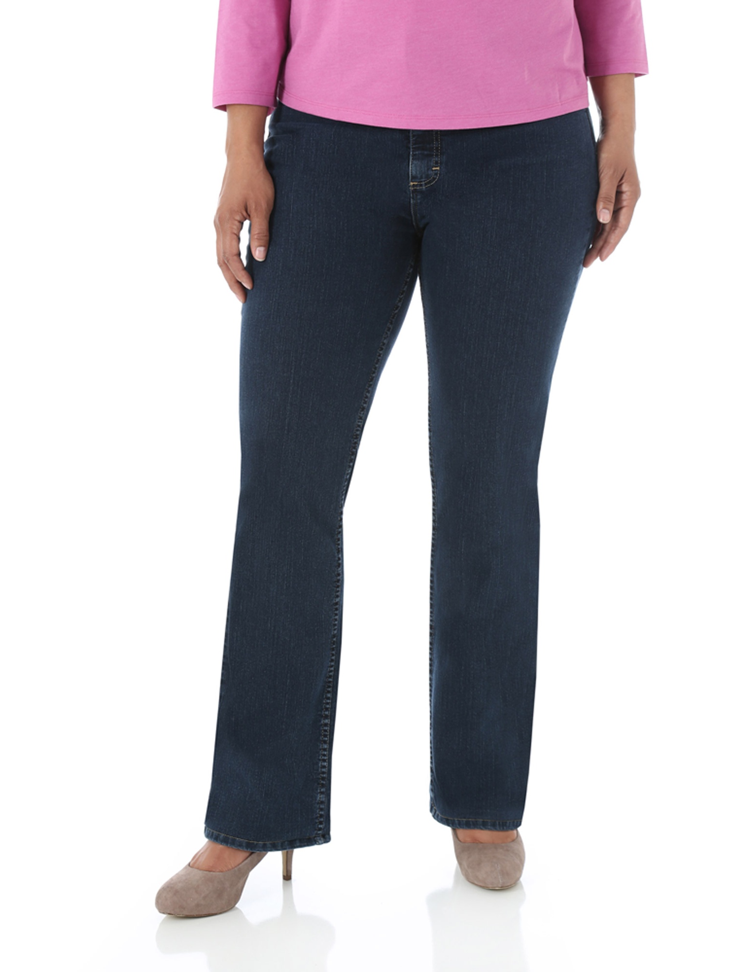 Women's Plus-Size Classic Comfort Jeans, Petite - image 1 of 4