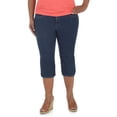 thumbnail image 1 of Women's Plus-Size Comfort No Gap Waistband Denim Capri, 1 of 1