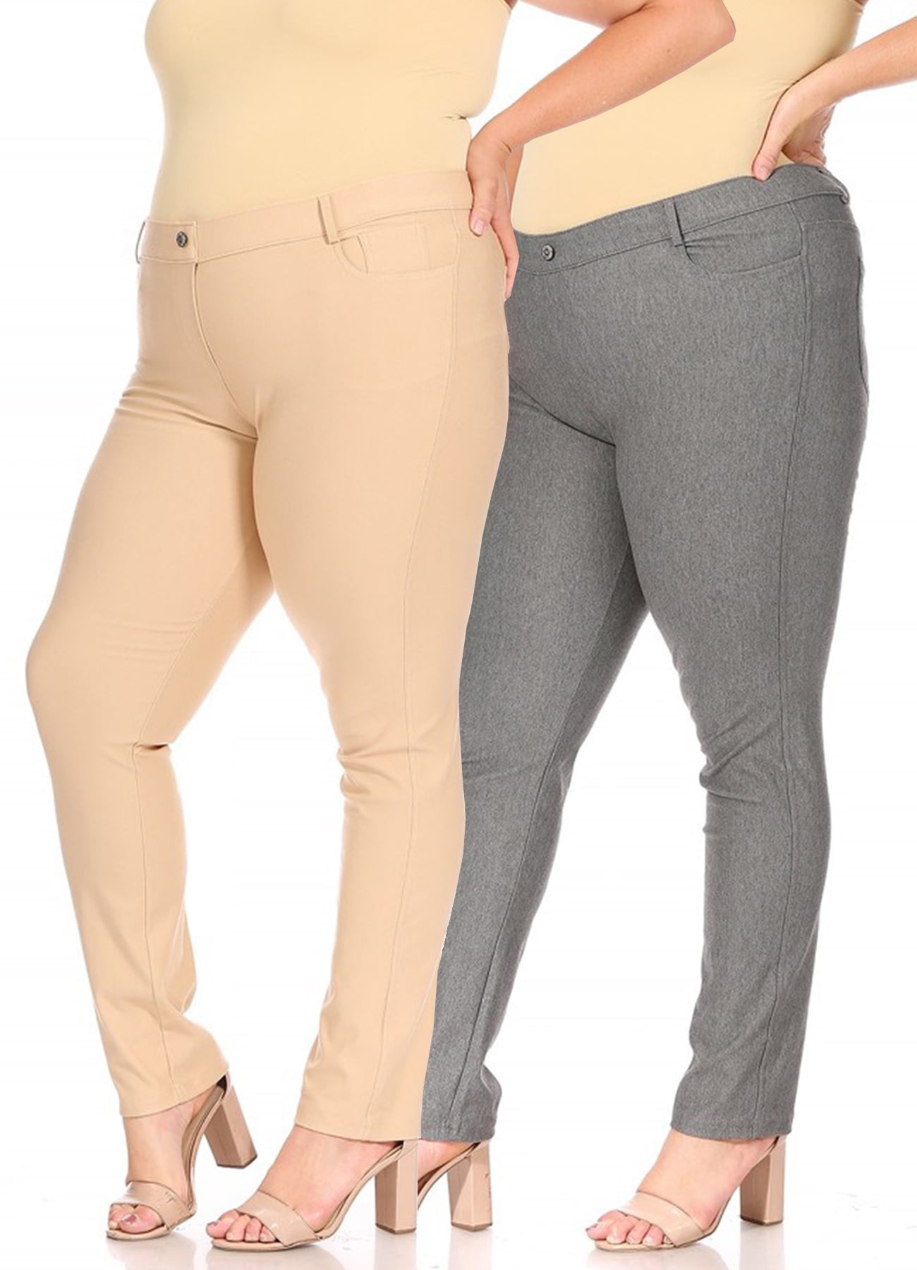 Plus size jeggings with pockets hot sale