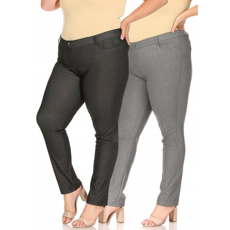 Plus size jeggings with pockets hotsell