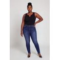 thumbnail image 1 of Women's Plus Size Compression Rib Seamless Notch Neck Tank Top, 1 of 4