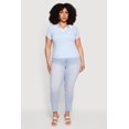 thumbnail image 1 of Women's Plus Size Contrast Trim New York 1983 Graphic Polo Top, 1 of 4