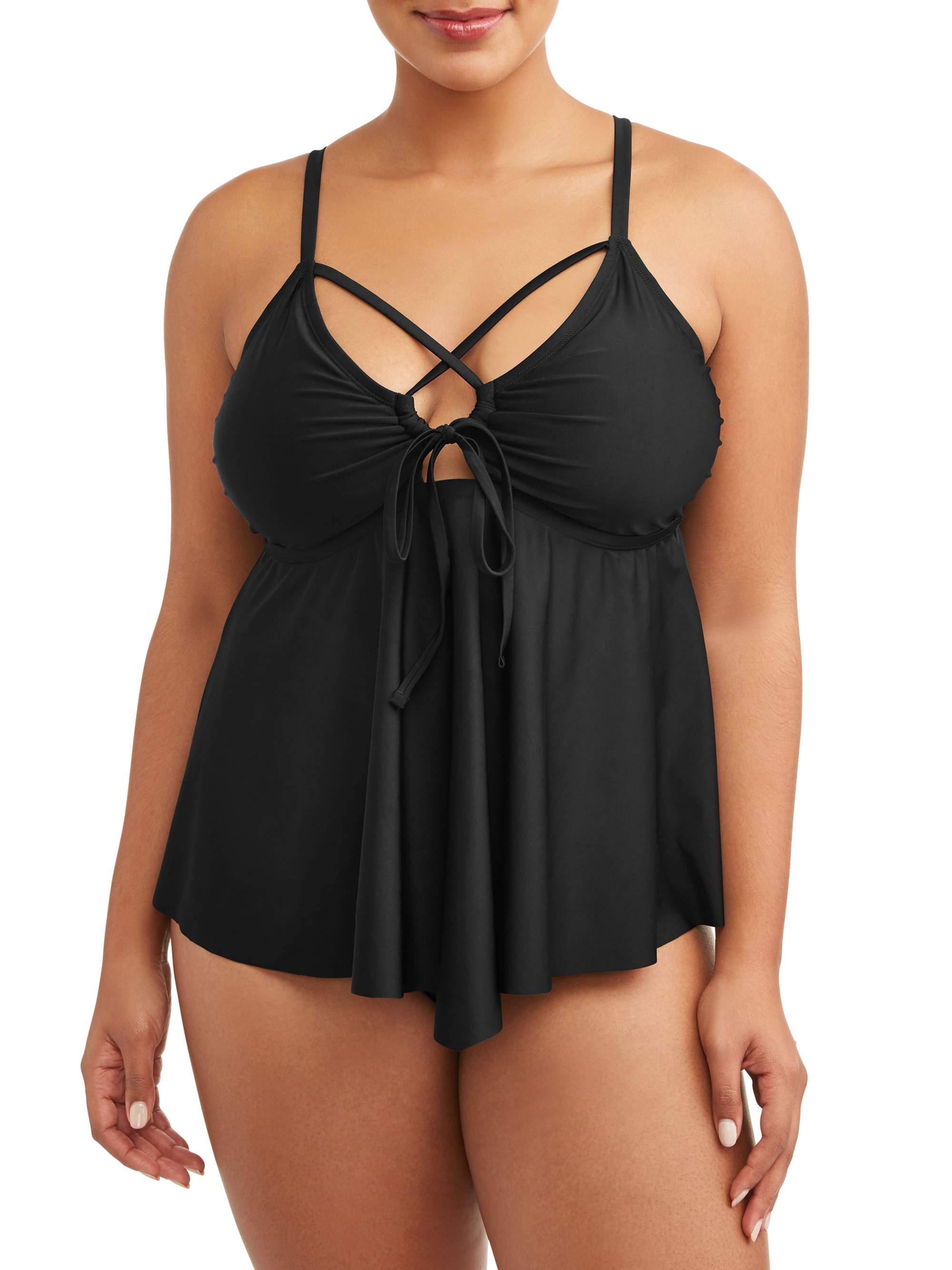 Women's Plus Size Core A Line Tankini Top