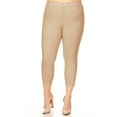thumbnail image 1 of MOA COLLECTION Women's Plus Size Capri Jeggings - Cotton Blend, 5-Pocket Skinny Pants (XL-XXXL), 1 of 5