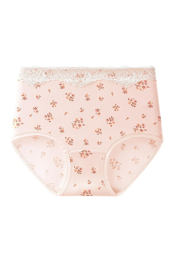 Women's Plus Size Cotton Briefs High Waisted Loose Fit Underwear for Seniors Soft Comfort Breathable Panties Elderly Daily Essential