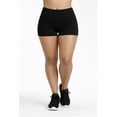 thumbnail image 1 of Women's Plus Size Cotton Legging Shorts High Waist 12 Inch Outseam Soft Stretch, 1 of 4