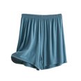 thumbnail image 1 of Women's Plus Size Cotton Shorts Summer Elastic Waist Thin Quarter Shorts Solid Color Thin Style Casual Pajamas Shorts Loose Home Pants, 1 of 6