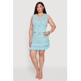 thumbnail image 1 of Women's Plus Size Crochet Ruffle Trim Mini Skirt, 1 of 4