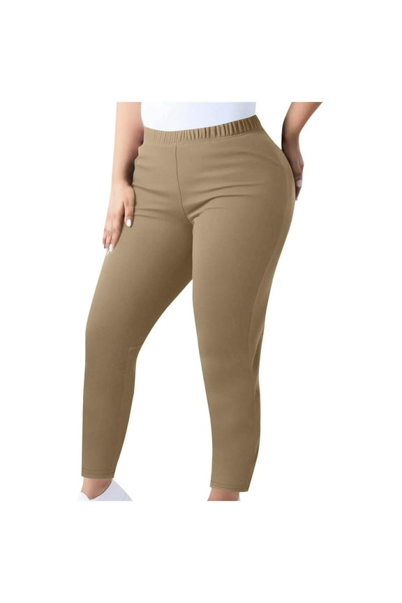 Women's Plus Size Cropped Leggings Mesh High Waisted Tummy Control Pants Stretchy Over The Belly Workout Active Wear