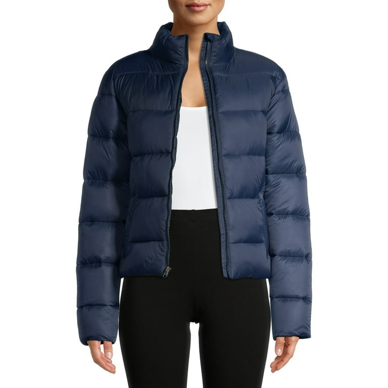 Plus size cropped puffer jacket sales