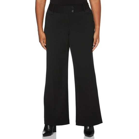 Women's Plus Size Curvy Fit Bootcut Gabardine Pant
