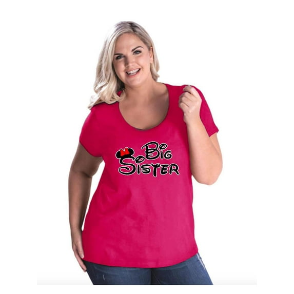 Women's Plus Size Curvy T-Shirt - Big Sister