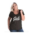 thumbnail image 1 of Women's Plus Size Curvy T-Shirt - California Cali, 1 of 5