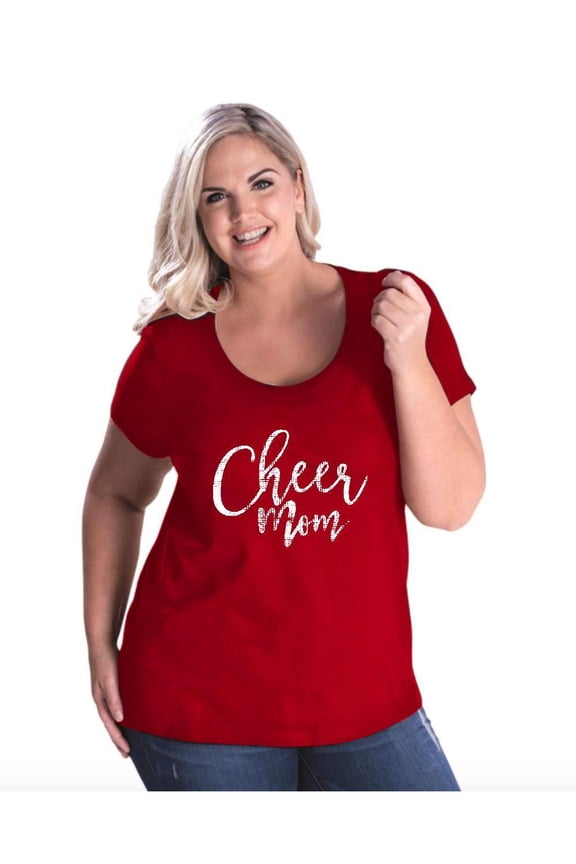 IWPF - Women's Plus Size Curvy T-Shirt - Cheer Mom