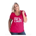 thumbnail image 1 of IWPF - Women's Plus Size Curvy T-Shirt - Crazy Cat Lady, 1 of 4