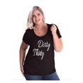 thumbnail image 1 of Women's Plus Size Curvy T-Shirt - Dirty Thirty, 1 of 5