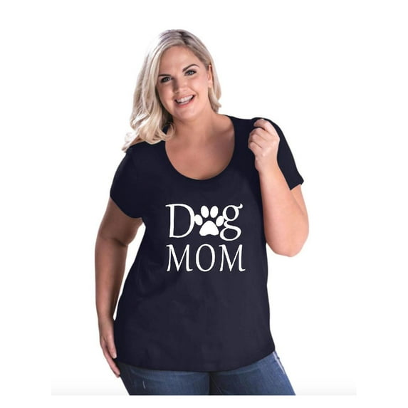 IWPF - Women's Plus Size Curvy T-Shirt - Dog Mom