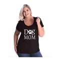 thumbnail image 1 of Women's Plus Size Curvy T-Shirt - Dog Mom, 1 of 5
