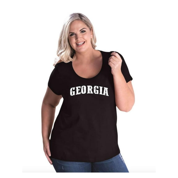 Women's Plus Size Curvy T-Shirt - Georgia