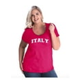 thumbnail image 1 of Women's Plus Size Curvy T-Shirt - Italy, 1 of 4