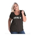 thumbnail image 1 of Women's Plus Size Curvy T-Shirt - Italy, 1 of 3