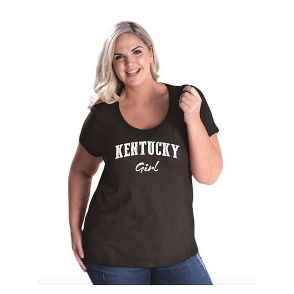Women's Plus Size Curvy T-Shirt - Kentucky Girl